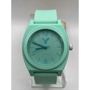 American Eagle Outfitters Unisex Watch 40MM Green Silicone Band- New Battery
